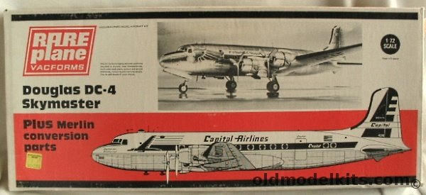 Rareplane 1/72 Douglas DC-4 / C-54 / R5D-3 Skymaster with Merlin Conversion plastic model kit